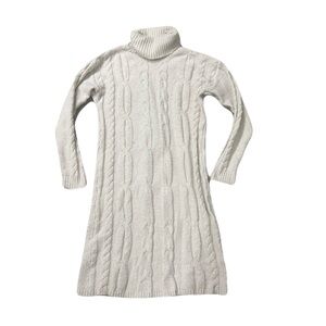 Cozy Cream Turtleneck Sweater Dress